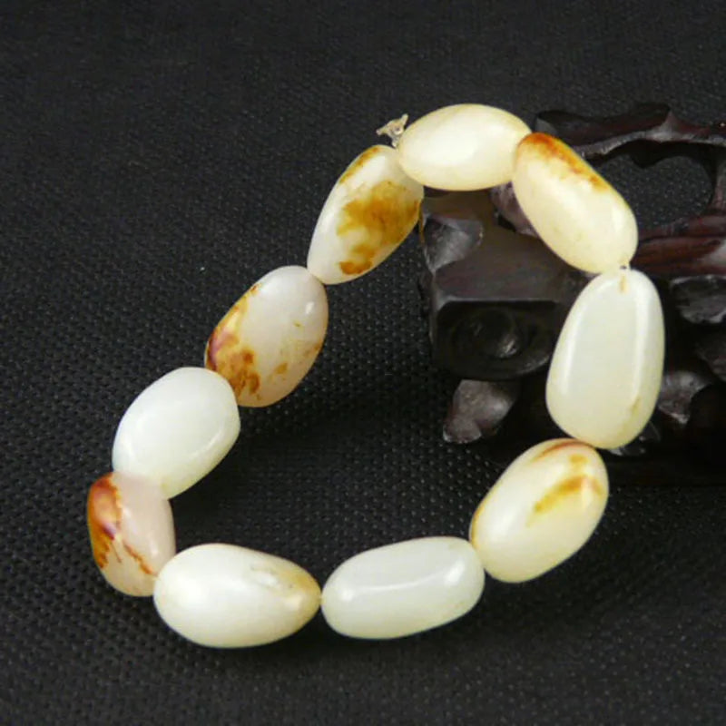 Hetian Jade Bracelet Men Women Charm Bracelets Hand String
