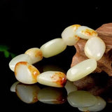 Hetian Jade Bracelet Men Women Charm Bracelets Hand String