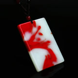 Hetian Jade Chicken Blood Joker Pendant for Men and Women