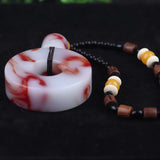 Hetian Jade Chicken Blood Jade Peace Buckle Pendant