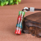 Hetian Jade Bamboo Pendant Unisex