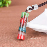 Hetian Jade Bamboo Pendant Unisex
