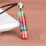 Hetian Jade Bamboo Pendant Unisex