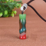 Hetian Jade Bamboo Pendant Unisex