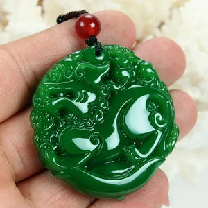Hetian Jade Ingot Pendant for Men and Women Lucky Transfer Sweater Chain
