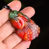 Hetian Jade Magnolia Pendant for Men and Women