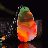 Hetian Jade Magnolia Pendant for Men and Women
