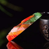 Hetian Jade Magnolia Pendant for Men and Women