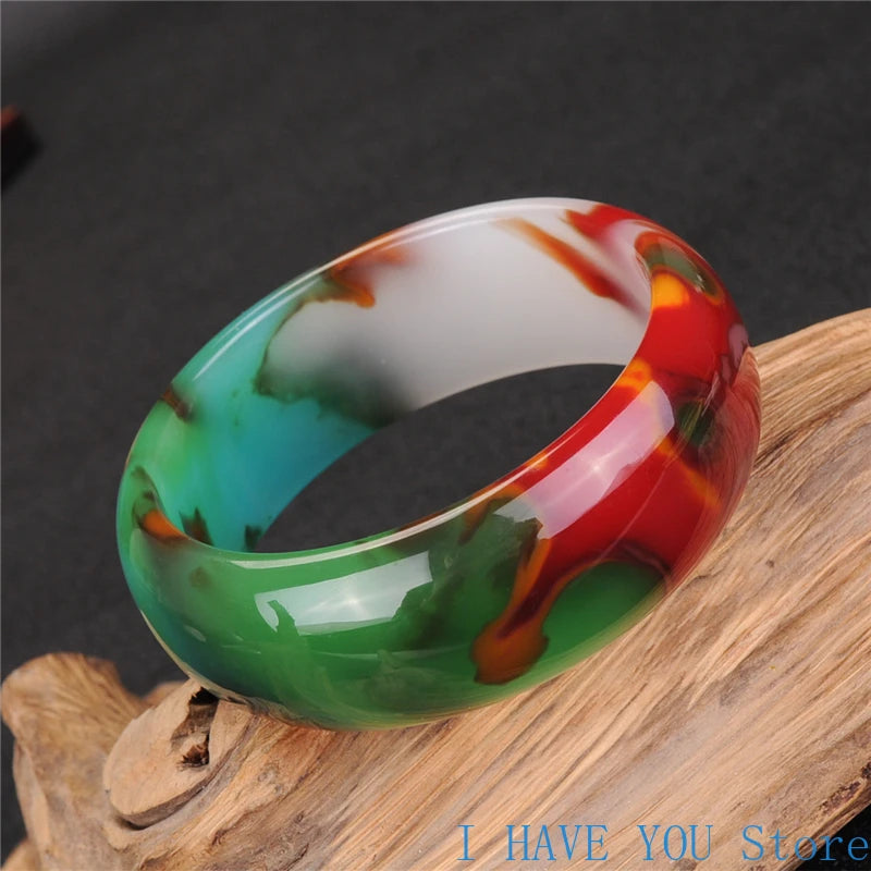 Hetian Jade Outer Mongolia Colored Jade Bracelet