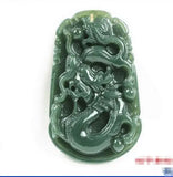 Hetian Yuqing Jadeite Zodiac Pendant Necklace