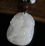 Hetian Jade Unicorn Pendant for Wealth and Protection