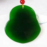 Hetian Stone Buddha Pendant Tian Maitreya Tatu Lucky Green Peace