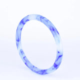 Xinjiang Hotan Fine Circle Bracelet Natural Jade Floating Flower Bracelet