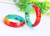 Hotan Jade Colorful Bracelet Women's Silk Floating Flower Gobi Jade
