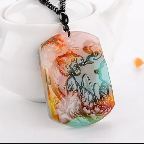 Xinjiang Hotan Jade Zodiac Tiger Pendant for Men and Women