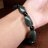 Xinjiang Hotan Sapphire Men's Bracelet Jade Amulet