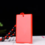 Xinjiang Chicken Blood Red Jade Peace Pendant