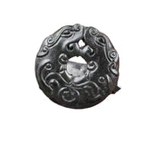 Xinjiang Dark Green Jade Double Wall Pendant - Ethnic Wind Joker