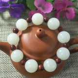 Xinjiang Jade Beads Jade Bracelet Lucky Exorcise Evil Spirits Auspicious Amulet