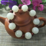 Xinjiang Jade Beads Jade Bracelet Lucky Exorcise Evil Spirits Auspicious Amulet