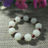 Xinjiang Jade Beads Jade Bracelet Lucky Exorcise Evil Spirits Auspicious Amulet
