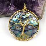 Light Yellow Round Abalone Shell Earrings For Women