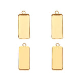 10pcs/lot Stainless Steel Rectangular Tray Pendant for Jewelry Making
