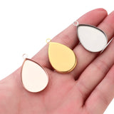 10pcs 25mm Stainless Steel Drop Tray Pendant