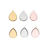 10pcs 25mm Stainless Steel Drop Tray Pendant