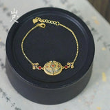 Xiyuan Hetian Jade Bracelet 925 Sterling Silver Plated 18K Jade Jewelry