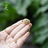 Xiyuan Hetian Jade Bracelet 925 Sterling Silver Plated 18K Jade Jewelry