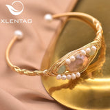 Natural Baroque Pearl Green Aventurine Bracelet GB0930