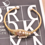 Natural Baroque Pearl Green Aventurine Bracelet GB0930