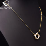Natural Freshwater Pearl Necklace 925 Sterling Silver Gift GN0264
