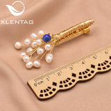 Natural Freshwater Pearl Flower Shape Brooch G00363B