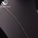 XlenAg Pearl Ring Necklace Women Fine Jewelry Wedding Party GN0266
