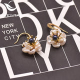 XlenAg Dark Small Pearl Earrings GE0664A
