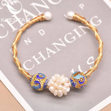 XlenAg Natural Pearl Bracelet Set for Couples GB0932
