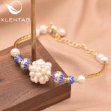 XlenAg Natural Pearl Bracelet - Adjustable Charm Bracelet