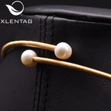 Xlenag Freshwater Pearl Open Collar Necklace Gift For Family Friends