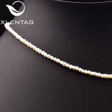 Freshwater Pearl Necklace Women's Wedding Engagement Anime Horn