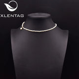 Freshwater Pearl Necklace Women's Wedding Engagement Anime Horn
