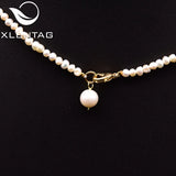 Freshwater Pearl Necklace Women's Wedding Engagement Anime Horn