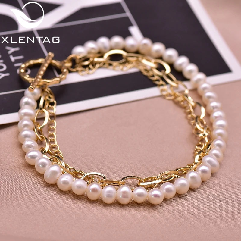 Elegant Women's Freshwater Pearl Bracelet
