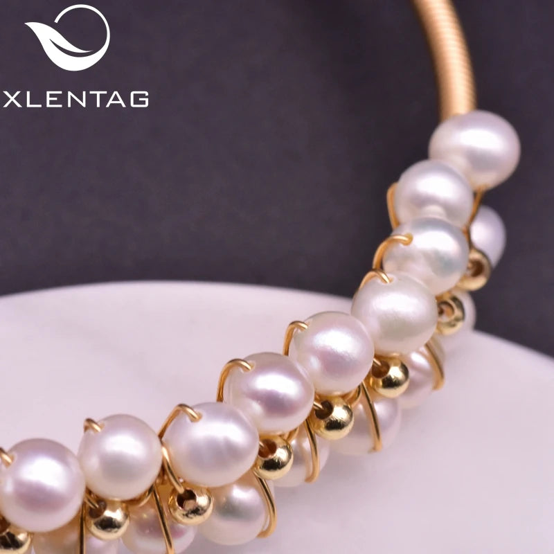 Natural Double Layer Pearls Chakra Bracelet Women's Friendship Jewelry