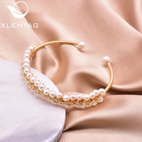 Natural Double Layer Pearls Chakra Bracelet Women's Friendship Jewelry