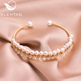 Natural Double Layer Pearls Chakra Bracelet Women's Friendship Jewelry