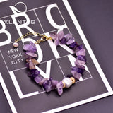 Purple Stone Bracelet Anime Pearls Friendship Romantic Boho Jewelry