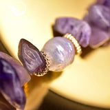 Purple Stone Bracelet Anime Pearls Friendship Romantic Boho Jewelry