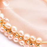 Natural Pink Freshwater Pearl Beaded Bracelet for Women